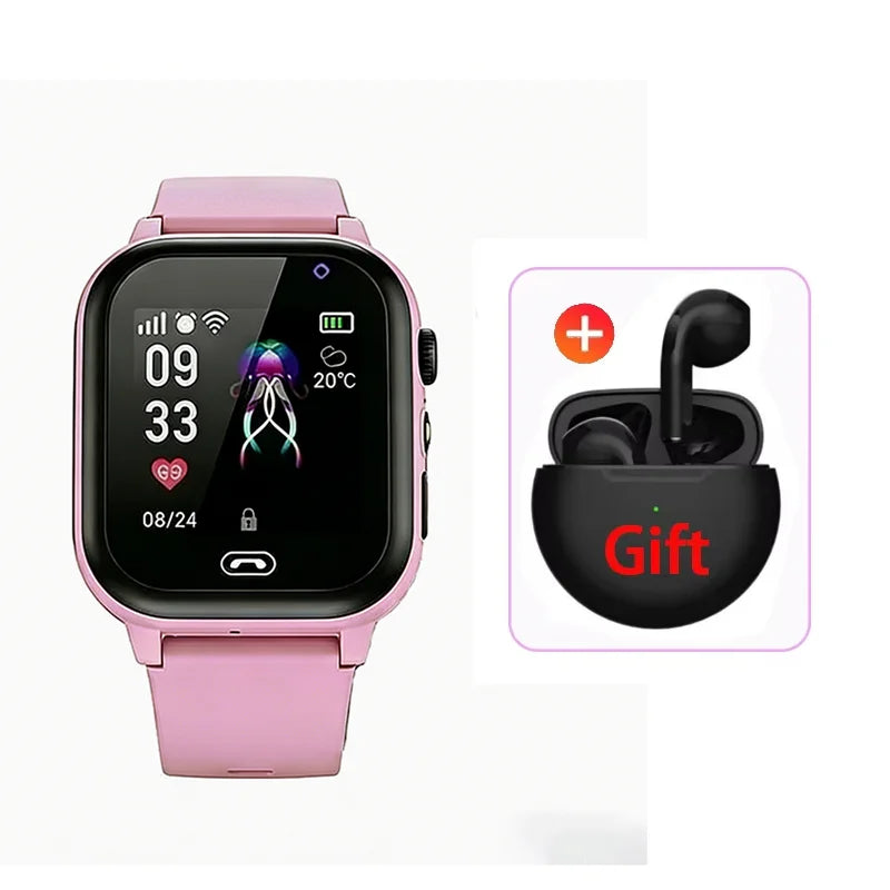 2026 Lenovo Kids Smart Watch SOS GPS Location Tracke Sim Card Call Child SmartWatch Camera Waterproof Watch Gift For Ios Android