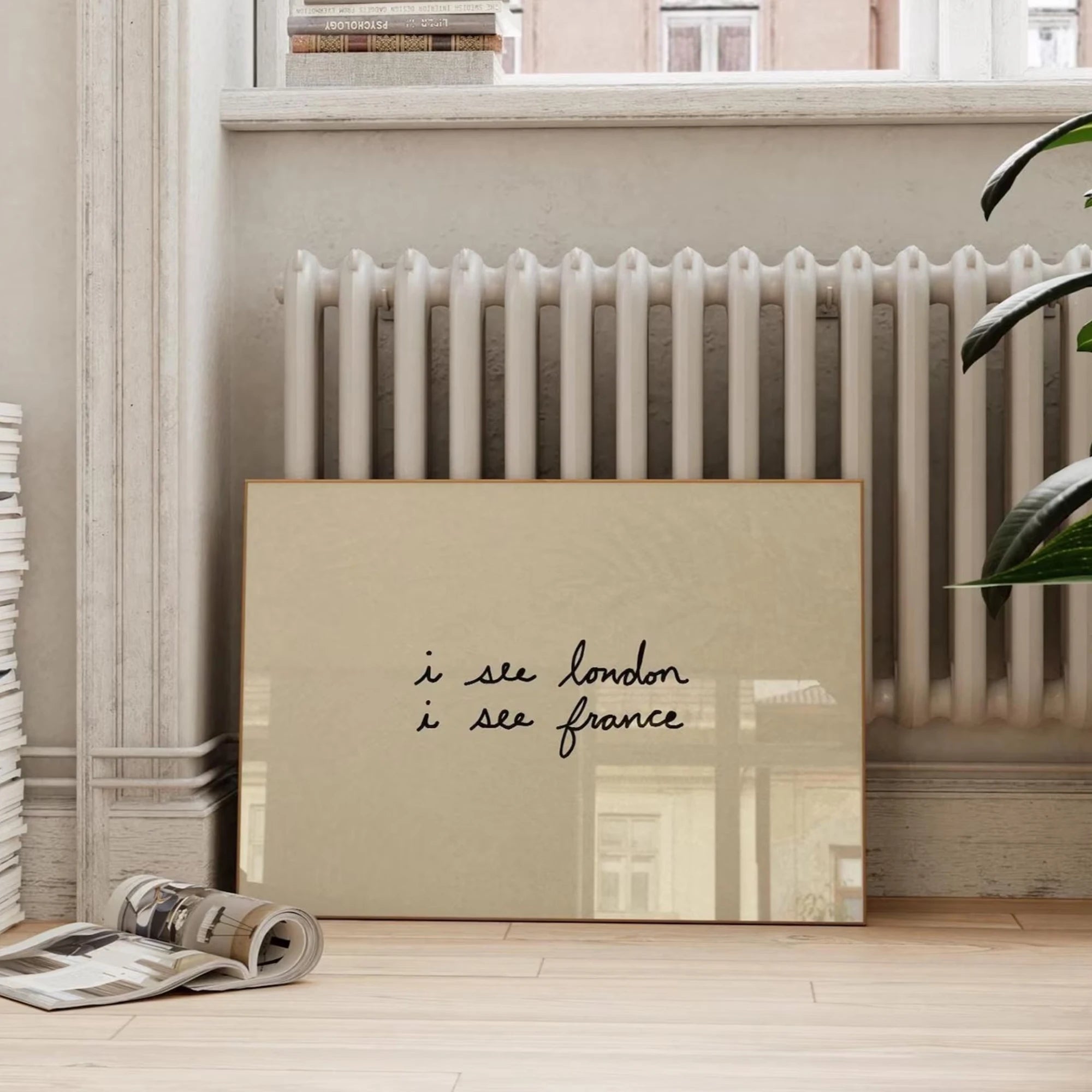 Simple Trendy Bathroom I See London I See France Wall Art Print Canvas Painting Poster Picture For Bathroom,Bedroom Home Decor