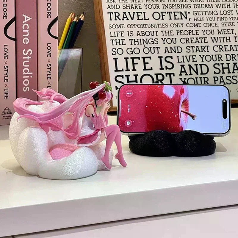 1PC 3D Printed Cute Cartoon Cat Claw Mobile Phone Holder Desktop Small Ornaments Creative Home Decor