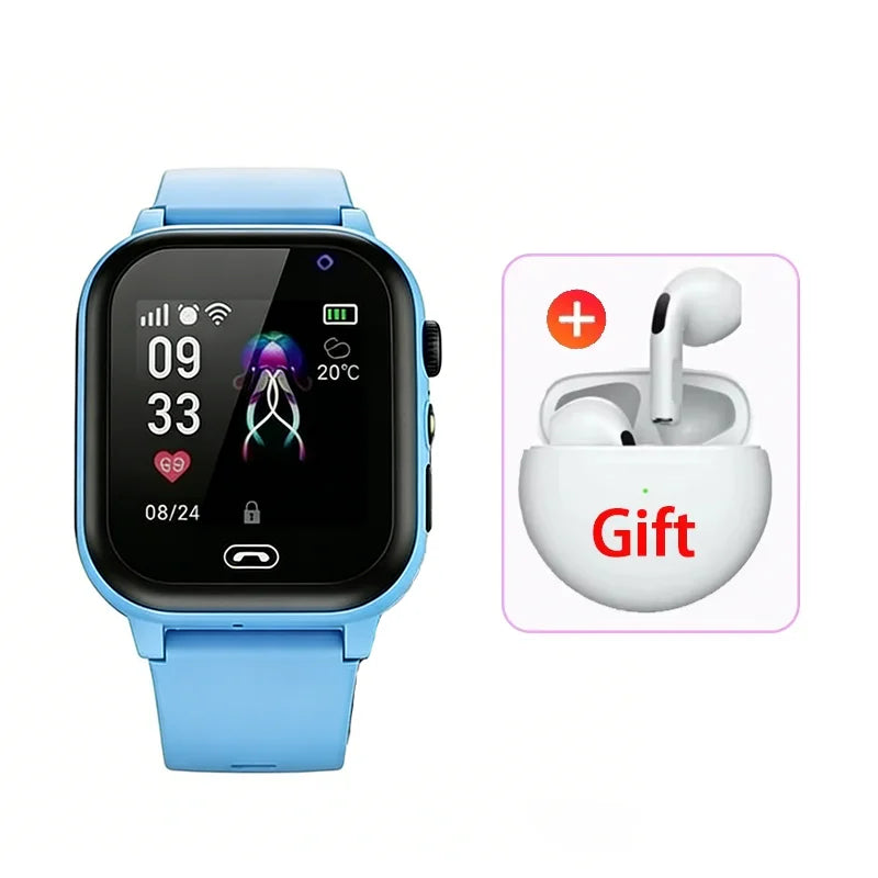 2026 Lenovo Kids Smart Watch SOS GPS Location Tracke Sim Card Call Child SmartWatch Camera Waterproof Watch Gift For Ios Android