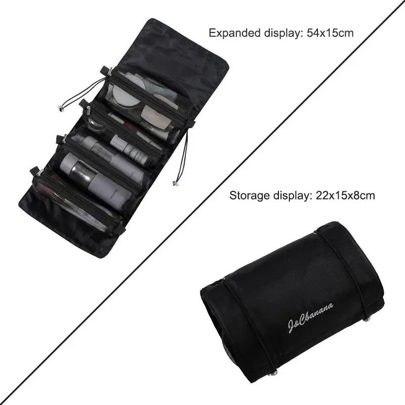 Large Capacity Cosmetic Bag Cosmetic Storage Bag PU Leather Portable Travel Toiletry Bag Women Cosmetic Bag Toiletries Organizer