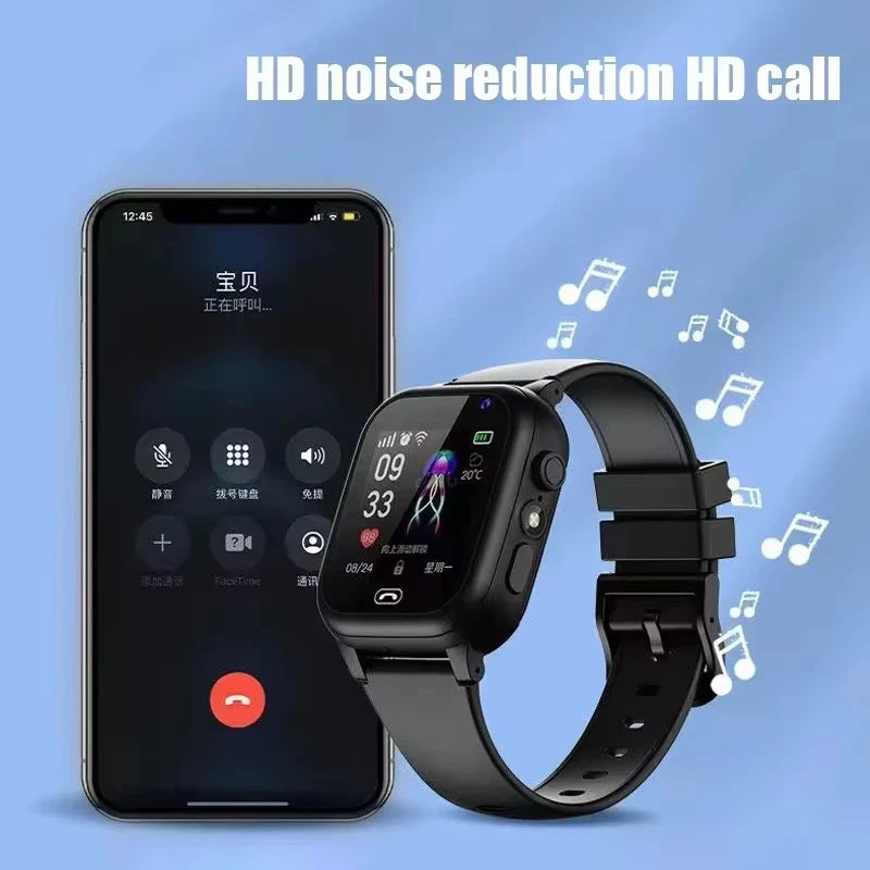 2026 Lenovo Kids Smart Watch SOS GPS Location Tracke Sim Card Call Child SmartWatch Camera Waterproof Watch Gift For Ios Android