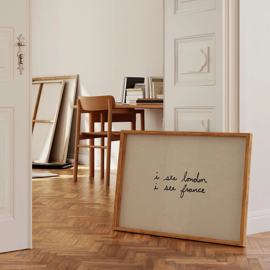 Simple Trendy Bathroom I See London I See France Wall Art Print Canvas Painting Poster Picture For Bathroom,Bedroom Home Decor