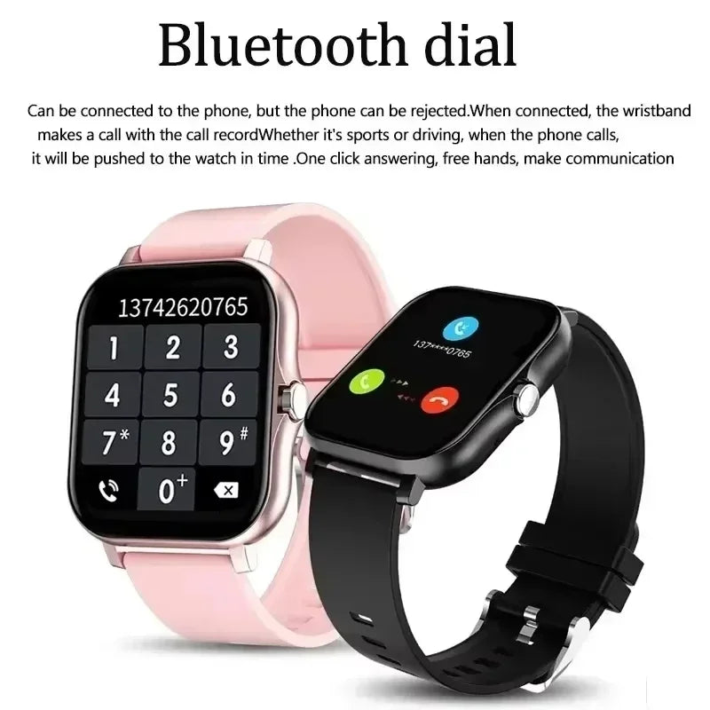 2025 New Smart Watch Men Women Bluetooth Answer Call Full Touch Screen Smartwatch Fitness Blood Oxygen Watches For Android
