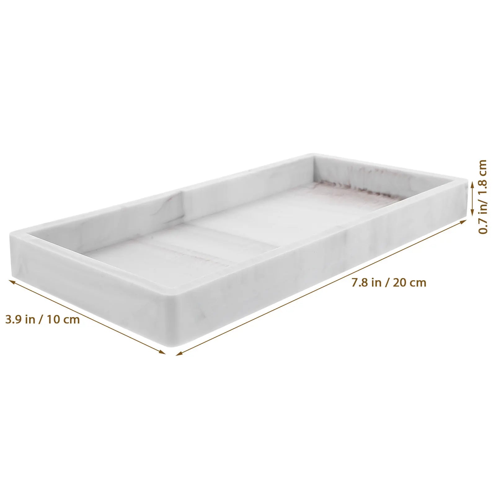 Vanity Tray Silicone Bathroom Counter Organizer for Toiletries Cosmetics Jewelry Rings Keys Shampoo Lotion Bottles Decorative